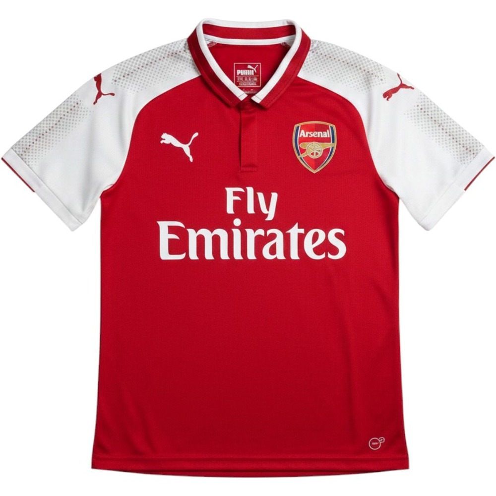 Puma Arsenal FC Home Jersey Youth Kids XL Red White Soccer Shirt 751521